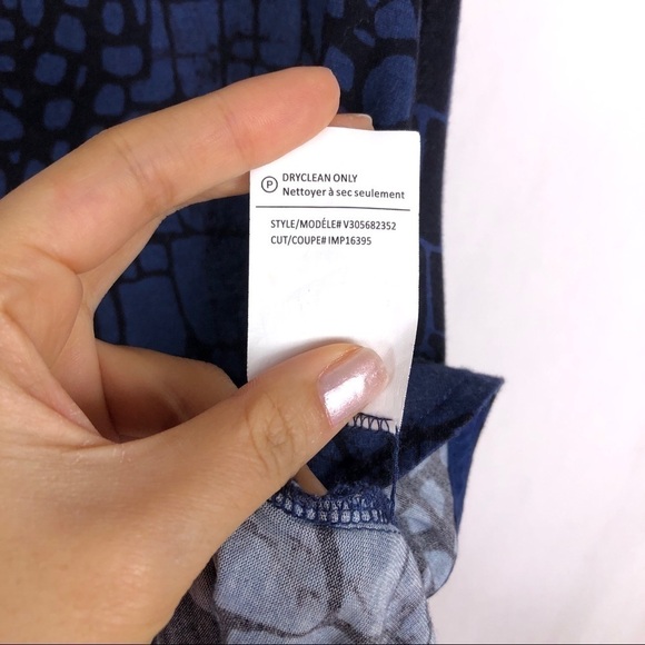 Vince snake print navy black tank - Picture 6 of 8